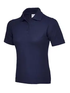 Uneek - Unisex Ultra Cotton Poloshirt - 100% Ring Spun Combed Cotton - French Navy - Size L