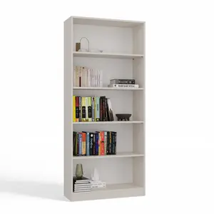 Albee Bookcase Cashmere / (5 Shelves) 182 cm H x 80 cm W x 32 cm D