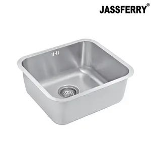 JASSFERRY Undermount Stainless Steel Kitchen Sink 1.0 Single Bowl, 500 x 450 mm