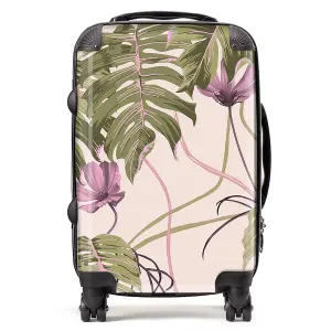 Pink Cosmos Flowers Suitcase - Cabin