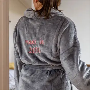 Personalised Soft Fleece Dressing Gown