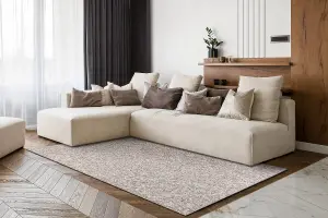 CASABLANCA WASHABLE 71511080 carpet beige / brown - washable, melange, 80x150 cm