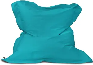 rucomfy Outdoor Water Resistant Junior Squashy Squarbie Beanbag - Turquoise