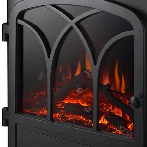 Focal Point Cardivik Black Electric Stove (H)558mm (W)448mm