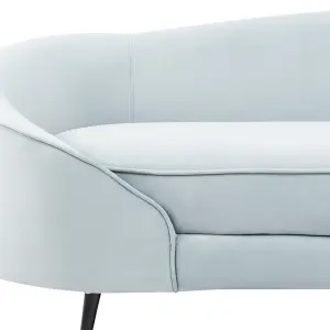 Beliani Glam Velvet Sofa Light Blue SAVAR