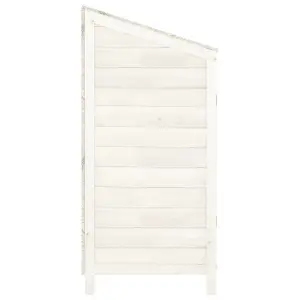 Berkfield Garden Shed White 102x52x112 cm Solid Wood Fir