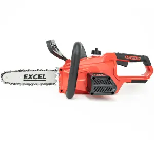 Excel 18V Chainsaw Wood Cutter 245mm with 2 x 5.0Ah Battery & Charger