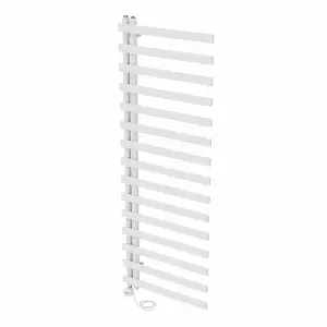 Right Radiators Prefilled Thermostatic Electric Heated Towel Rail Designer Rads Ladder Warmer - 1600x600mm White