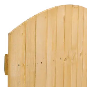 Semi Braced Arch Top Strong Wooden Garden Gate with Latch H 180 cm x W 105 cm