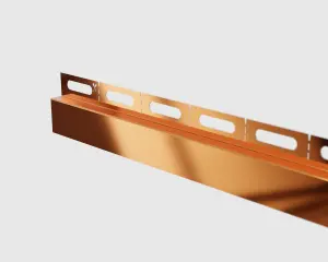 ILCOM Shower profile 12mm x 1800mm  Copper Polished Stainless Steel