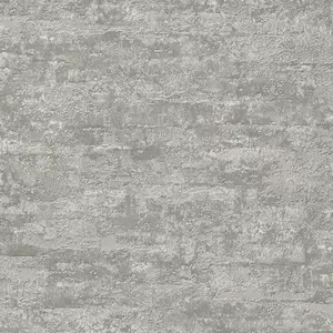 Grandeco Drew Textured Blown Mica Vinyl Wallpaper, Grey