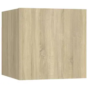 Berkfield Wall Mounted TV Cabinets 2 pcs Sonoma Oak 30.5x30x30 cm