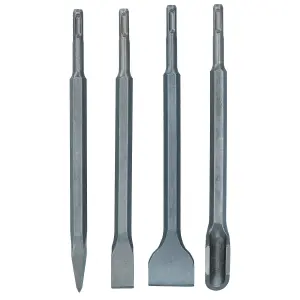 SDS Plus Chisel Set Point Flat Gouge and Tile Chisels (4pcs kit)