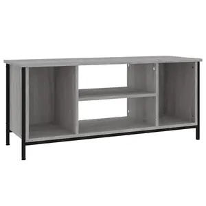 Berkfield TV Cabinet Grey Sonoma 102x35x45 cm Engineered Wood