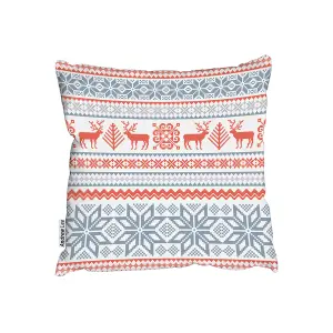 Christmas background with deer (cushion) / 60cm x 60cm