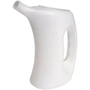 5 Litre Polyethylene Measuring Jug with Rigid Spout - Oil and Fuel Resistant