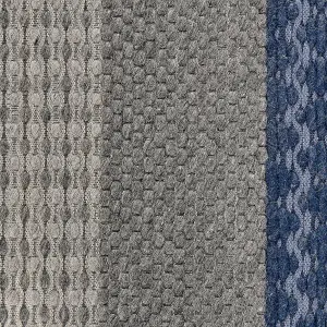 Wool Area Rug 160 x 220 cm Blue and Grey AKKAYA