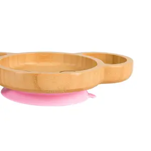 Tiny Dining - Children's Bamboo Suction Koala Plate - Pink