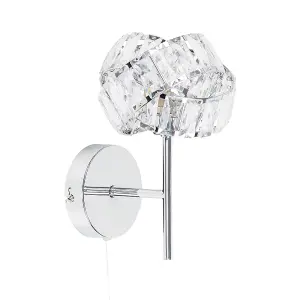 ValueLights Hudson Silver Indoor Wall Light and G9 Capsule LED 3W Warm White 3000K Bulb