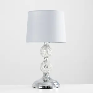 Korbin Metal Table Lamp Grey / LED Bulb