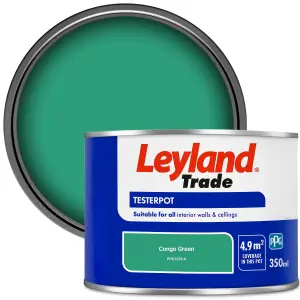 Leyland Trade Vinyl Matt Walls & Ceilings Emulsion Paint Congo Green (PPG1229-6) 350ml Tester