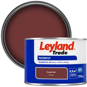 Leyland Trade Vinyl Matt Walls & Ceilings Emulsion Paint Purple Red (RAL 3004) 350ml Tester