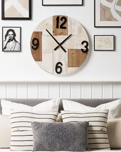 Wall Clock MICHAPAN Light Wood