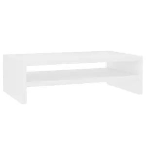 vidaXL Monitor Stand White 42x24x13 cm Engineered Wood