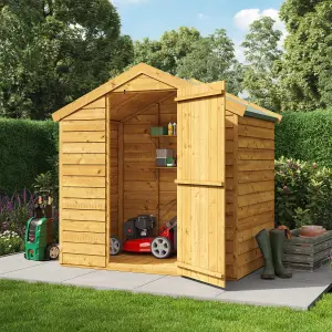 BillyOh Super Saver Overlap Apex Wooden Shed - 4x6