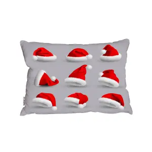 Collection of red santa claus hats (cushion) / 30cm x 45cm