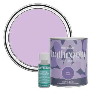 Rust-Oleum Violet Macaroon Satin Bathroom Tile Paint 750ml