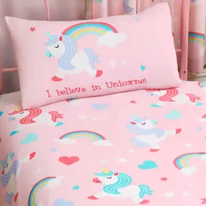 I Believe In Unicorns Single Duvet Cover and Pillowcase Set