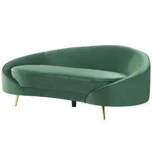 Velvet Sofa Emerlad Green SAVAR