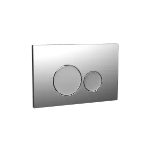 Nes Home Wall Hung Toilet Cistern Frame with Chrome Round Button Flush Plate