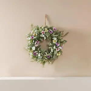 Artificial Door Wall Spring Wreath Home Decor, Multi - One Size