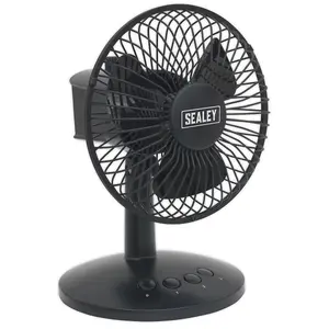 Sealey Oscillating USB Desk Fan 3-Speed 6" SFF6USB