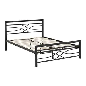 Kelly 5ft Metal Bed Frame in Black Finish