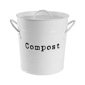 Harbour Housewares - Vintage Metal Kitchen Compost Bin