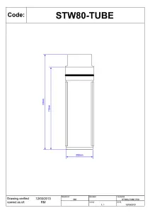 McAlpine STW80-TUBE Dip Tube for STW 1.5" Shower Traps