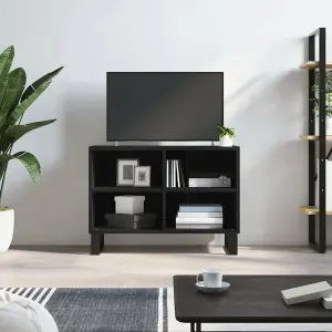 Berkfield TV Cabinet Black 69.5x30x50 cm Engineered Wood