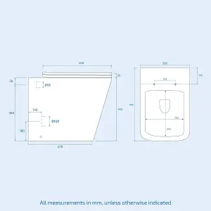 Nes Home RH 1100mm Vanity Basin Unit, WC Unit & Elora Back To Wall Toilet Grey