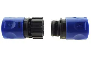 Garden Watering Hose Fitting Connector Female to Female click-lock Universal