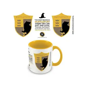 Harry Potter Hufflepuff House Pride Inner Two Tone Mug Yellow/White/Black (One Size)