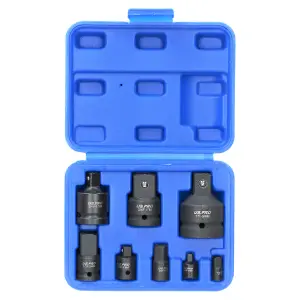 8pc Impacted Impact Socket Adapter Adaptor Reducer Step Up Converter Set