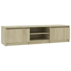 Berkfield TV Cabinet Sonoma Oak 140x40x35.5 cm Engineered Wood