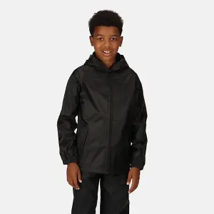 Regatta Junior Kids Pro Stormbreak Waterproof Jacket Black - Age 3-4