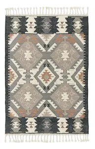 Handmade Kilim Luxurious Modern Wool Easy to Clean Geometric Graphics Dining Room Bedroom And Living Room Rug-120cm X 170cm