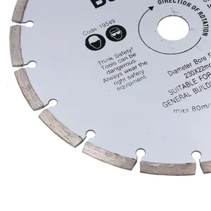 230mm 9" 3mm Turbo Diamond Ceramic Tile Cutting Disc for Angle Grinders 2pk