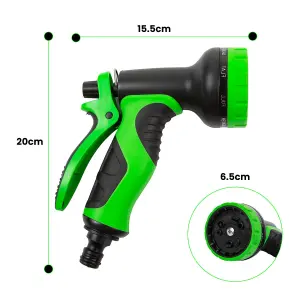 15m Expandable Garden Hose Pipe with 7 Function Anti Kink Water Hose Gun