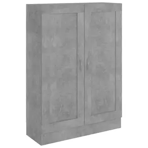 Berkfield Book Cabinet Concrete Grey 82.5x30.5x115 cm Engineered Wood